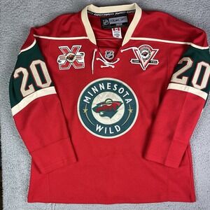 Antii Miettinen Minnesota Wild NHL Hockey Jersey Red Reebok CCM Size 48